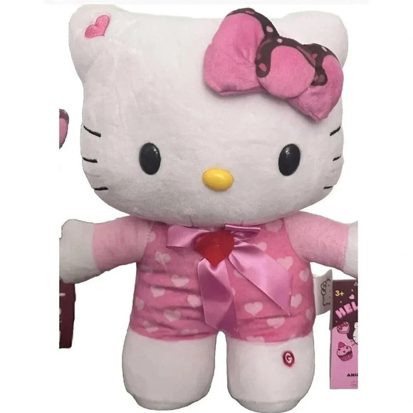 Hello Kitty Animated Plush With Sprinkled Bow. New With Tags. - Picture 3 of 8